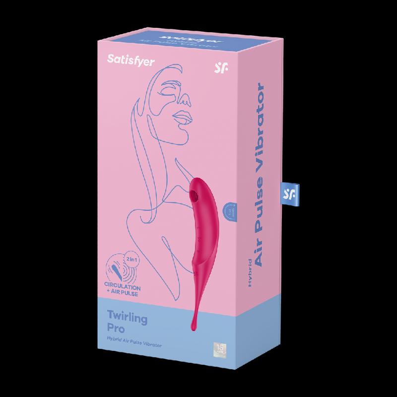 Вакуумний кліторальний стимулятор - Satisfyer Twirling Pro Red