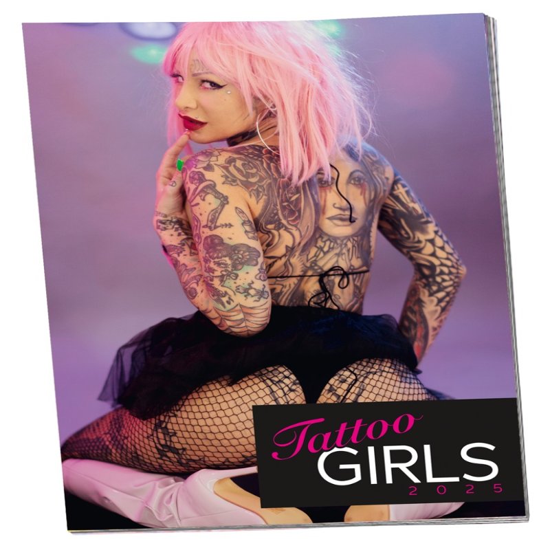 Еротичний календар - Pin-up Calendar Tattoo Girls 2025 - зображення 1