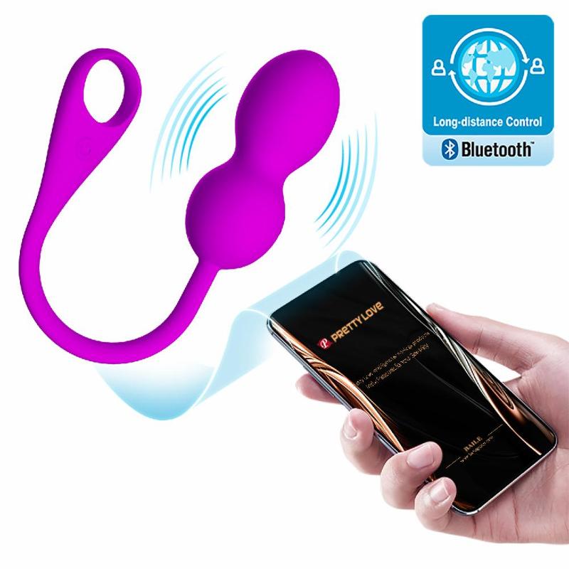Віброкульки - Pretty Love Elvira Vibrating Egg Purple (App)