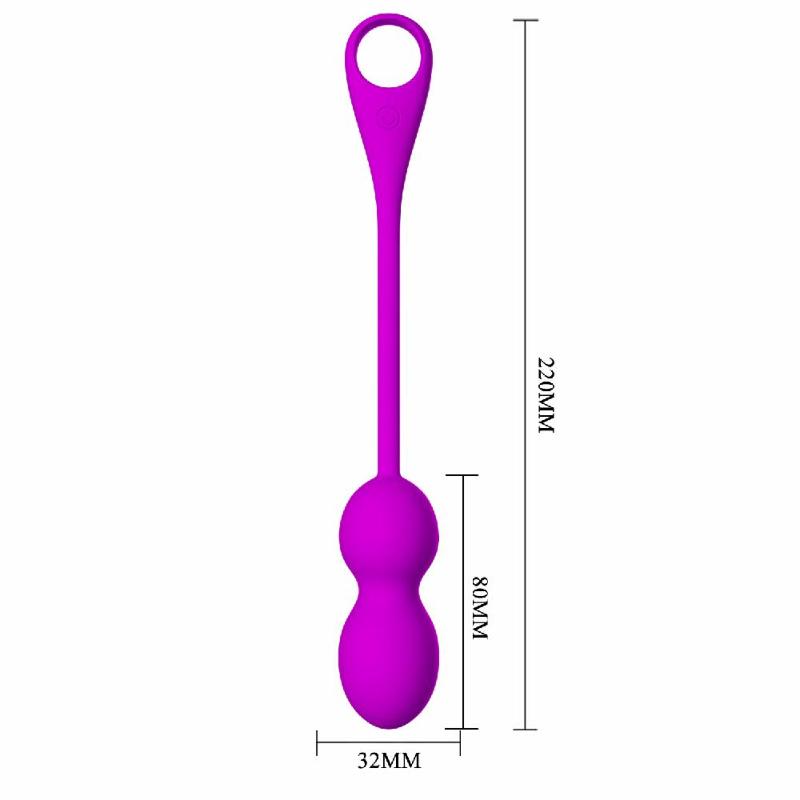 Віброкульки - Pretty Love Elvira Vibrating Egg Purple (App)