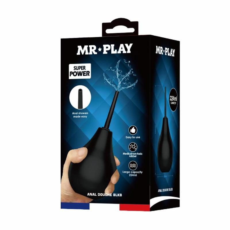 Анальний душ - Mr.Play Anal Douche Blkc Black