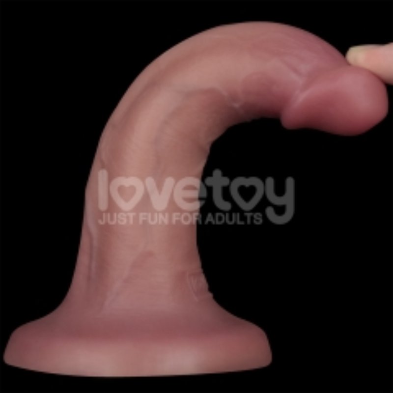 Реалістичний вібратор - Vibrating Dual Density Power Cock 6''
