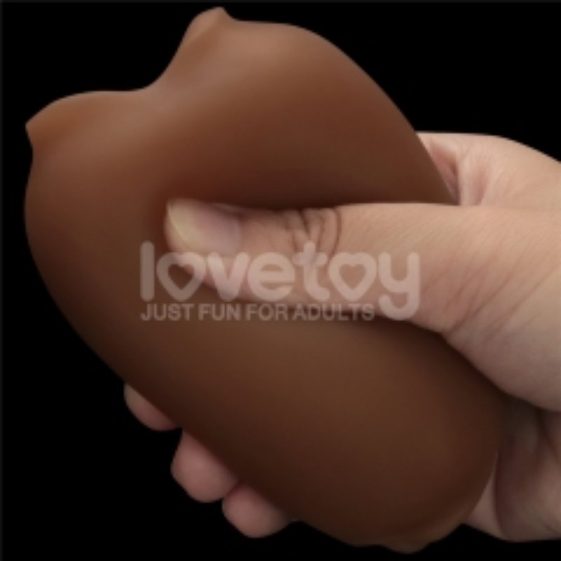 Мастурбатор - Slider Double-Ended Masturbator Mouth and Vagina Brown