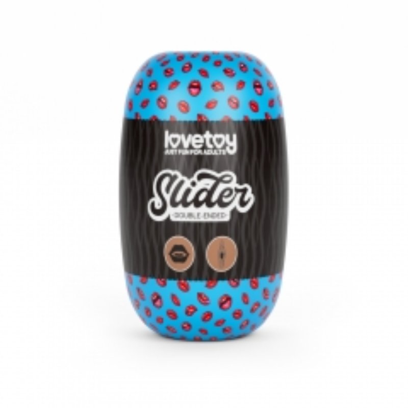 Мастурбатор - Slider Double-Ended Masturbator Mouth and Vagina Brown
