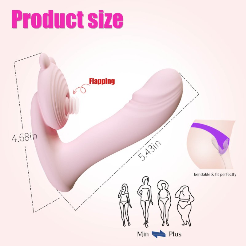 Вібратор - Silicone vibrator, 6 frequenciesFinger function, Heating + APP