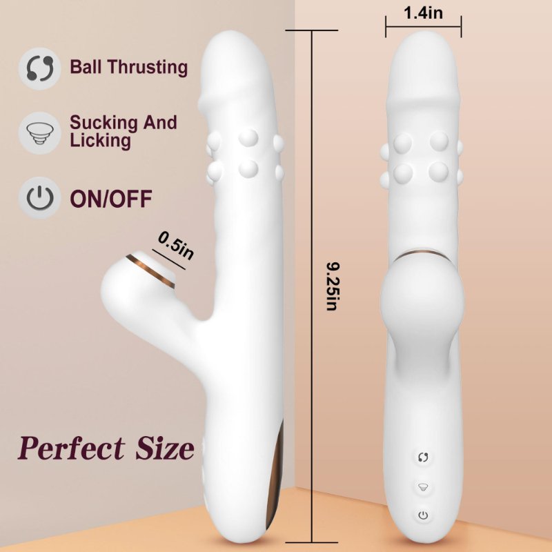 Вібратор - Silicone Vibrator 3 rotating, 7 licking functions
