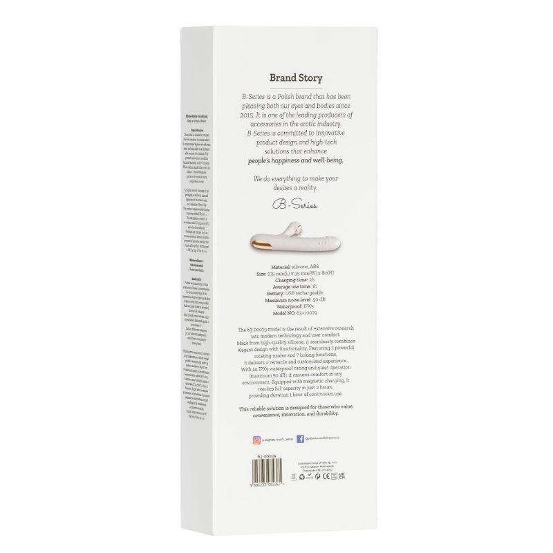 Вібратор - Silicone Vibrator 3 rotating, 7 licking functions