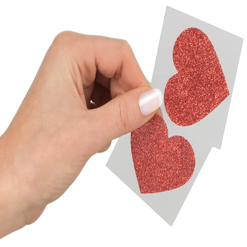 Прикраса для сосків - Cottelli Collection Nipple Sticker Heart
