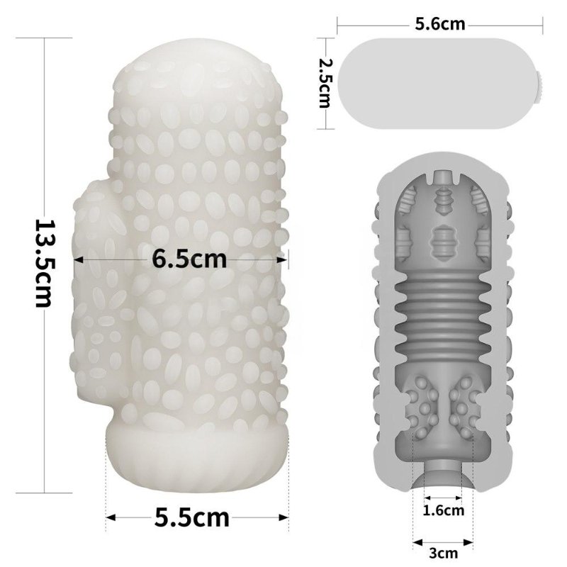 Насадка на член/мастурбатор - Knights Ring Vibrating Dual Purpose Sleeve-Drip