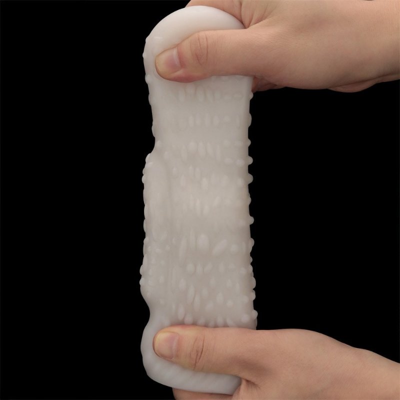 Насадка на член/мастурбатор - Knights Ring Vibrating Dual Purpose Sleeve-Drip