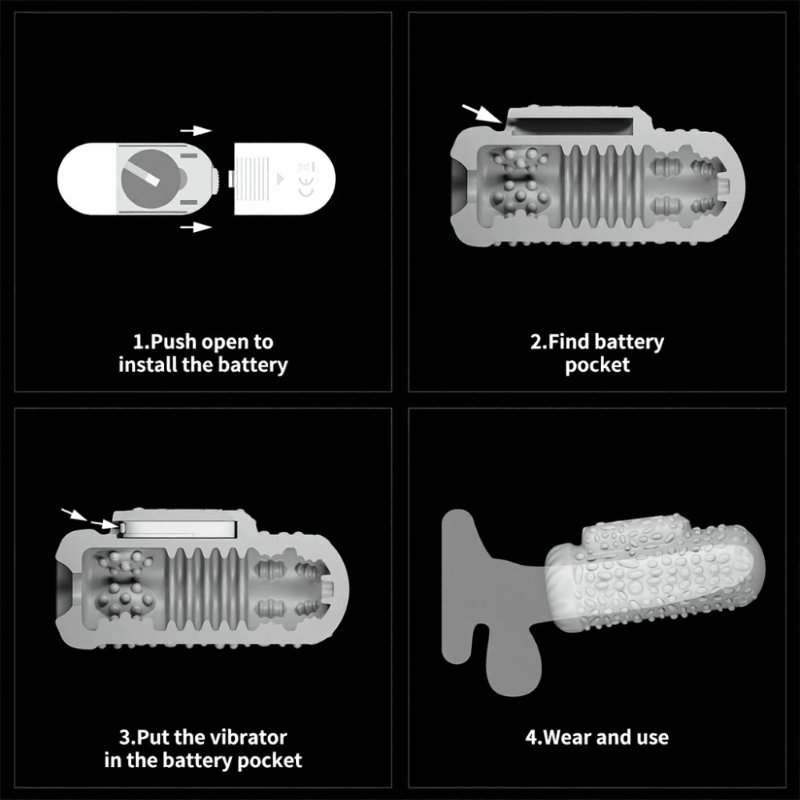 Насадка на член/мастурбатор - Knights Ring Vibrating Dual Purpose Sleeve-Drip