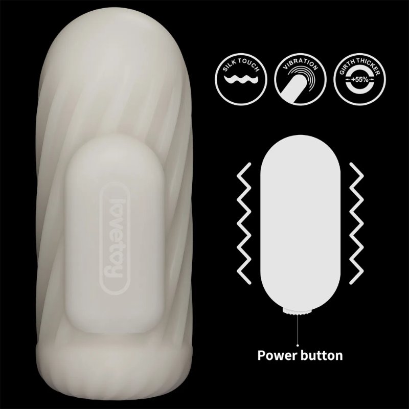 Насадка на член/мастурбатор - Knights Ring Vibrating Dual Purpose Sleeve-Spiral