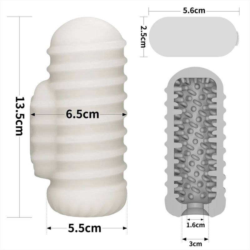 Насадка на член/мастурбатор - Knights Ring Vibrating Dual Purpose Sleeve-Wavy