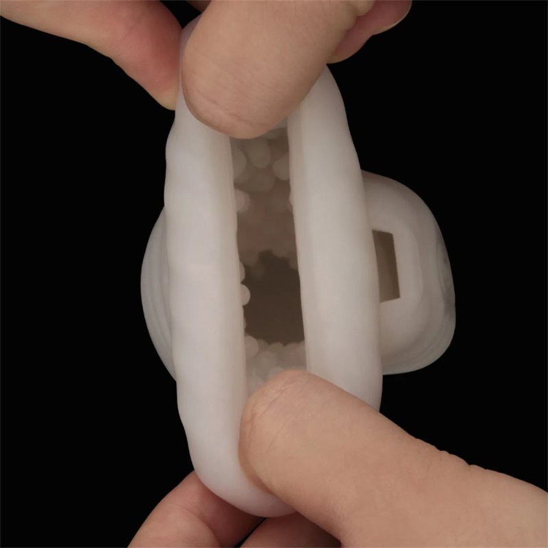 Насадка на член/мастурбатор - Knights Ring Vibrating Dual Purpose Sleeve-Wavy