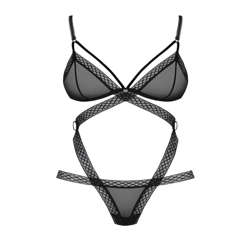 Боді - Obsessive 855-TED-1 Body Black L/XL