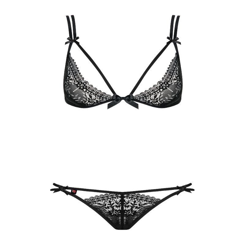 Комплект білизни - Obsessive Intensa Set Black S/M
