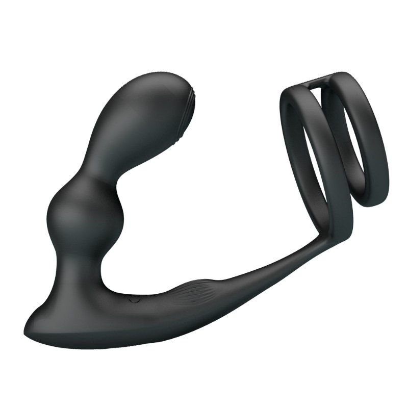 Анальна пробка з ерекційним кільцем - Mr Play Remote Control Vibrating Prostate Massager