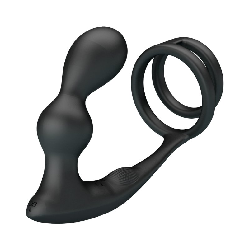 Анальна пробка з ерекційним кільцем - Mr Play Remote Control Vibrating Prostate Massager