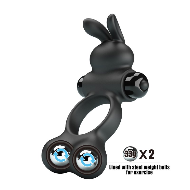 Ерекційне кільце - Pretty Love Vibrant Penis Ring Yusuf Black