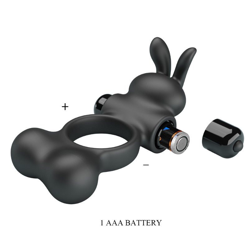 Ерекційне кільце - Pretty Love Vibrant Penis Ring Yusuf Black