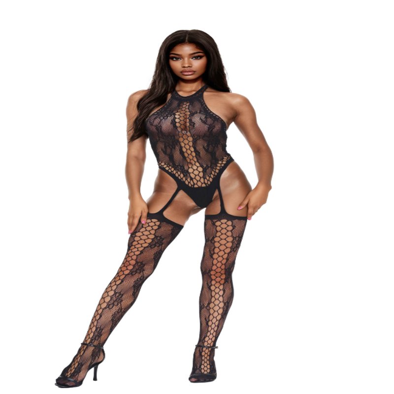 Бодістокінг - Bodystocking 6090, Black, S/L