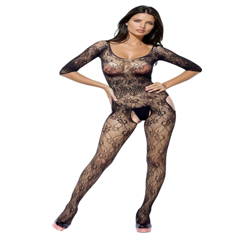 Бодістокінг - Bodystocking 6032, Black, S/L