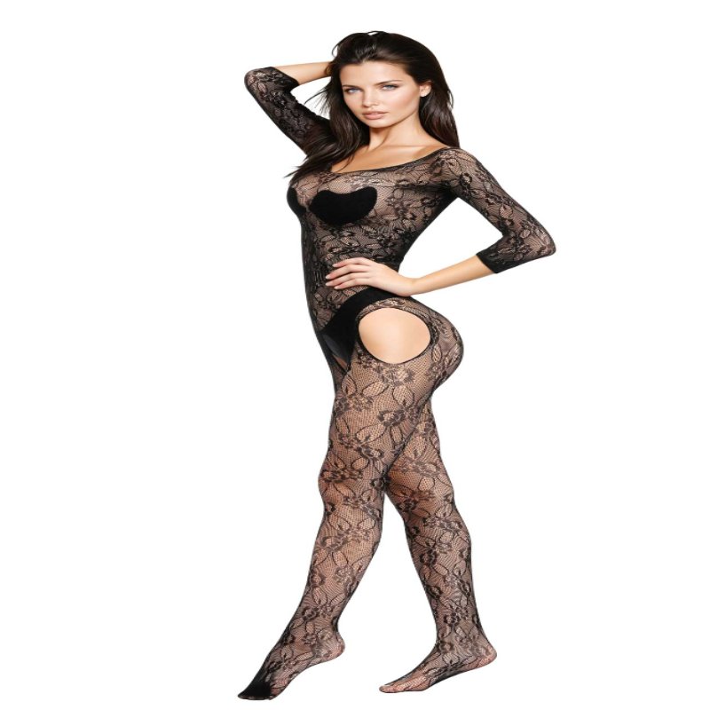 Бодістокінг - Bodystocking 6032, Black, S/L