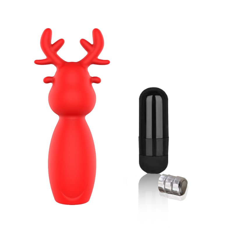 Міні-вібратор - Erospace Sweet Play Mini Reindeer Vibrator A10