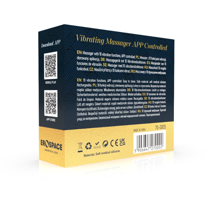 Вібратор - Erospace Sweet Play Vibrating Massager APP Controlled A5