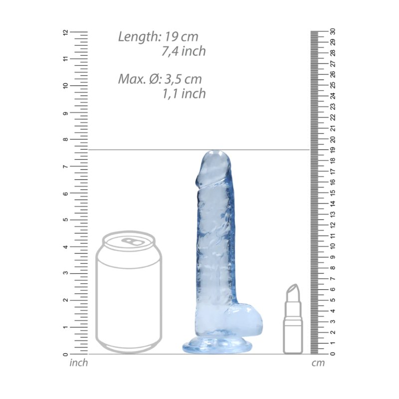 Фалоімітатор - Realrock Dildo 7" Blue