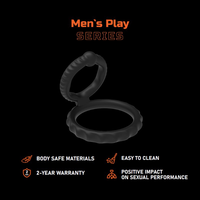 Ерекційне кільце - Erospace Men’s Play Silicone Cock Ring B8