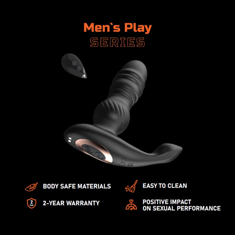 Масажер простати - Erospace Men’s Play Thrusting Prostate Massager B4