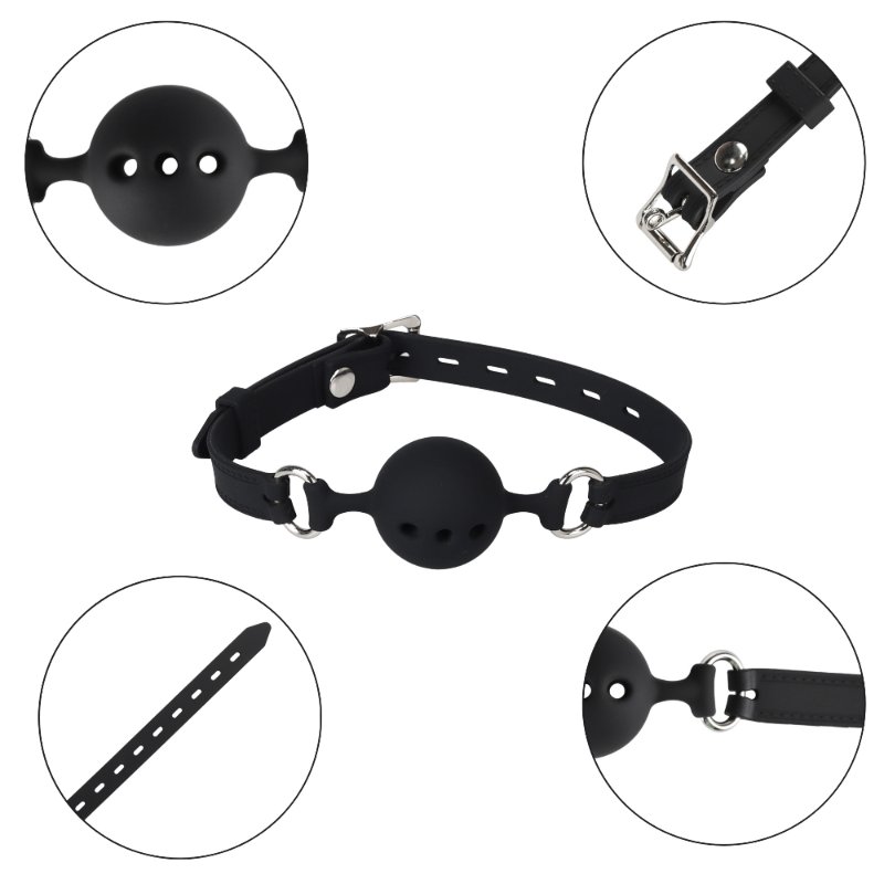 Кляп - Erospace Wild Play Mouth Gag With Silicone Ball C14