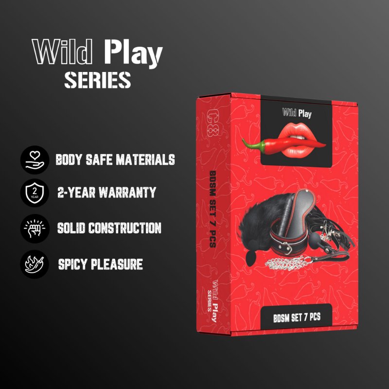 Набір БДСМ - Erospace Wild Play BDSM Set 7 pcs C8
