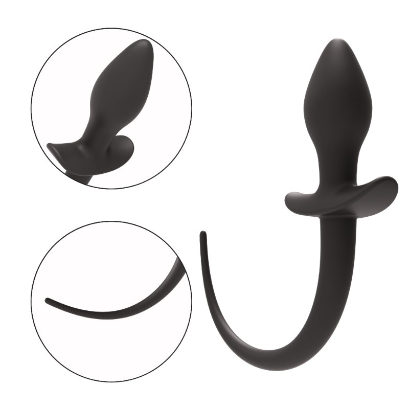 Анальна пробка - Erospace Wild Play Anal Plug With Tail C3
