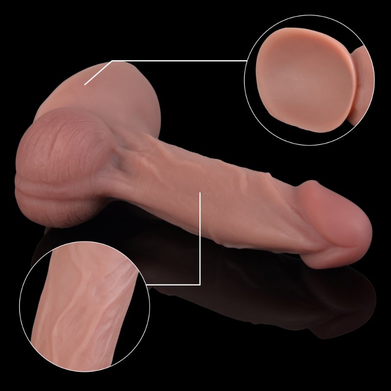Фалоімітатор - Erospace Natural Play Silicone Dildo D4, 21 см