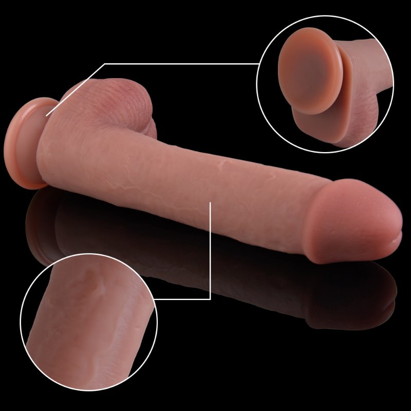 Фалоімітатор - Erospace Natural Play Silicone Dildo D3, 24 см