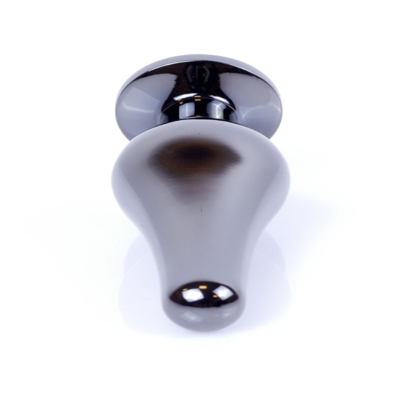 Анальна пробка - Jewellery Dark Silver Long Plug Light Blue