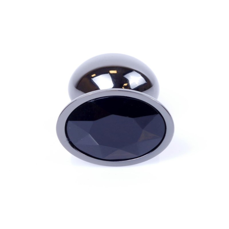 Анальна пробка - Jewellery Dark Silver Plug Black