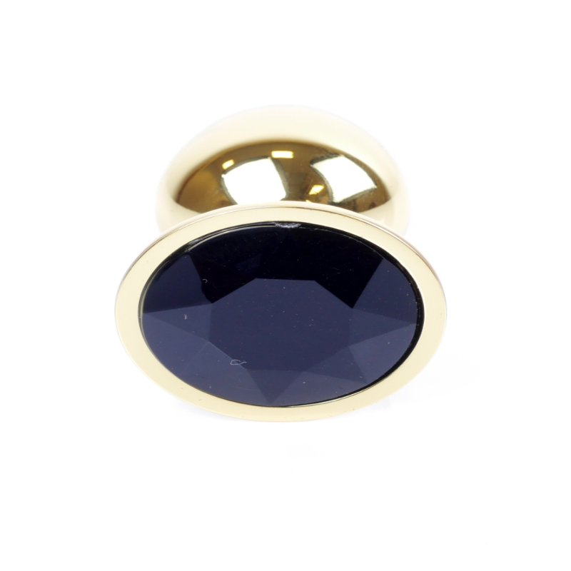 Анальна пробка - Jewellery Gold Plug Black
