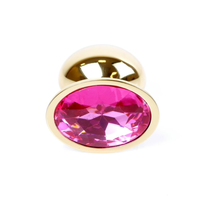 Анальна пробка - Jewellery Gold Plug Pink