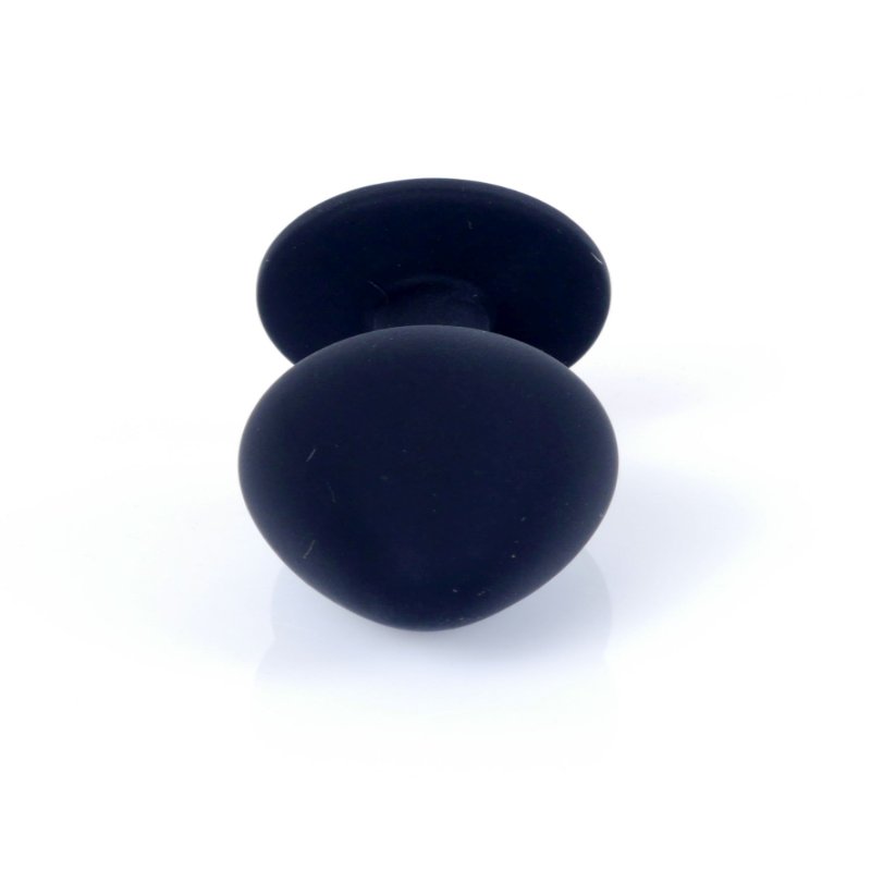 Анальна пробка - Jewellery Silicone Black Plug M Pink