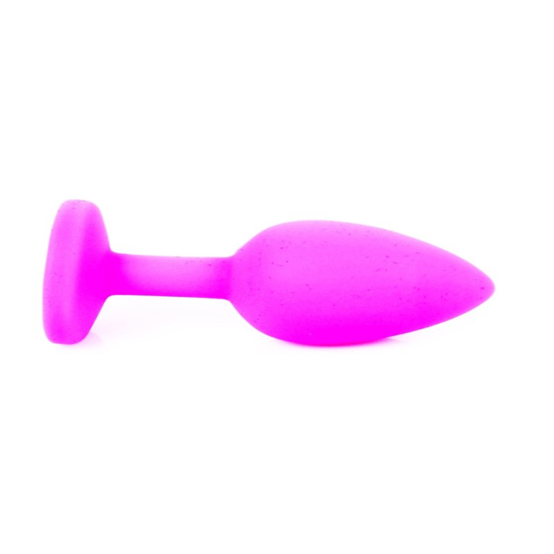 Анальна пробка - Jewellery Silicone Pink Plug S Light Blue