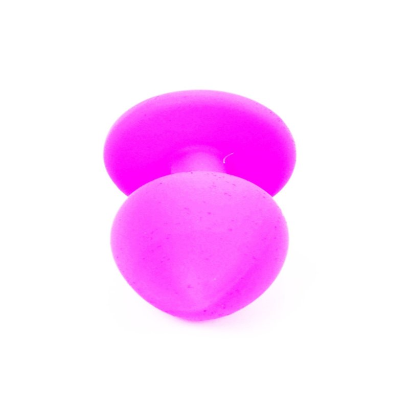 Анальна пробка - Jewellery Silicone Pink Plug S Light Blue