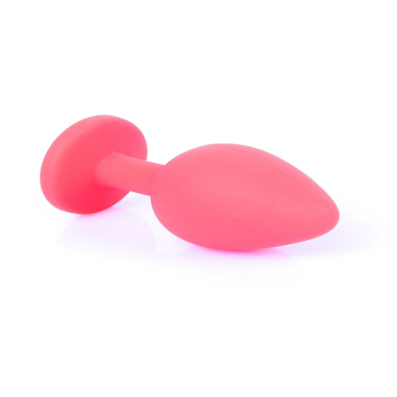 Анальна пробка - Jewellery Silicone Red Plug M Blue