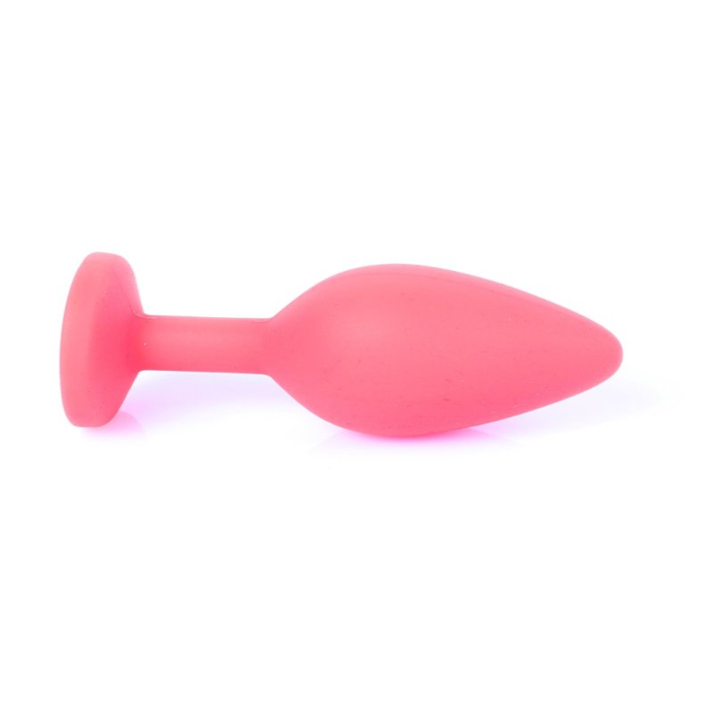 Анальна пробка - Jewellery Silicone Red Plug M Blue