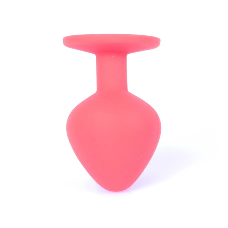 Анальна пробка - Jewellery Silicone Red Plug M Blue