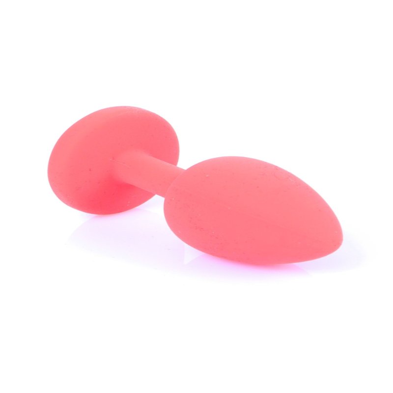 Анальна пробка - Jewellery Silicone Red Plug S Blue
