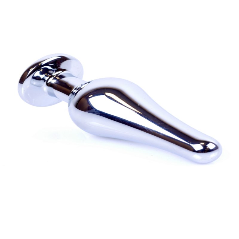 Анальна пробка - Jewellery Silver Long Plug Purple