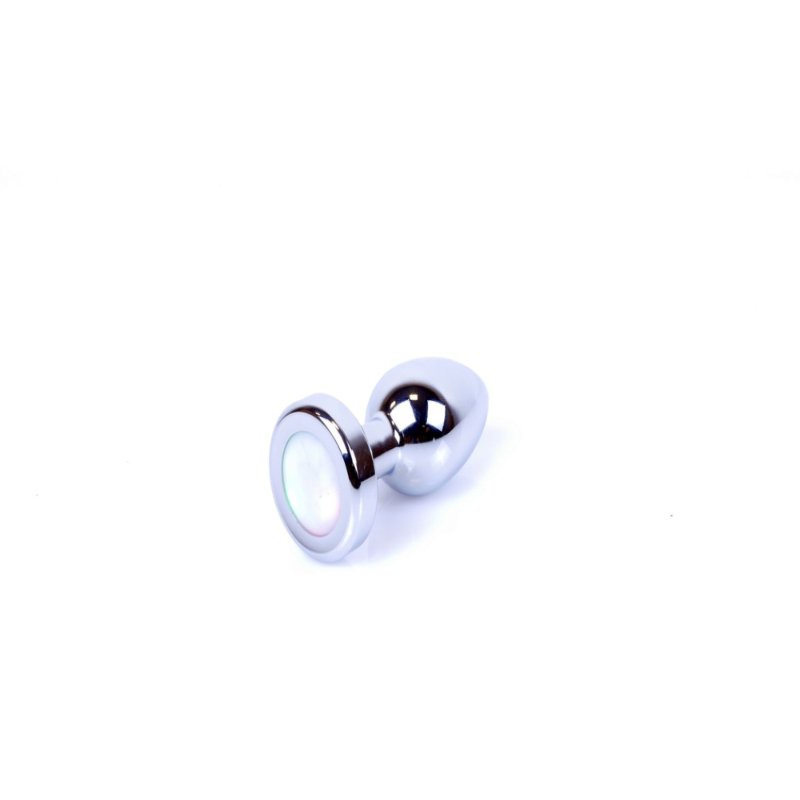 Анальна пробка - Jewellery Silver Plug Disco Flashlight